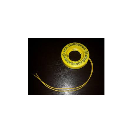 Emas BET60LED1 ,Montaj 22mm,Sarı-24vdc,M22 Acil Buton Etiket