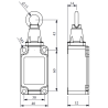 Emas L52K23HUM111 ,Metal Gövde-31x33x70mm,Kontak 1A1K,Halat Sivic