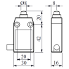 Emas L61K13PUM211 ,Metal Gövde-30x16x50mm,Kontak 1A1K,Metal Pim,Sınır Sivic