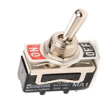 Emas MA111 ,Montaj 12mm,2-Konum Kontak-1A,Kalıcı M12 Anahtar