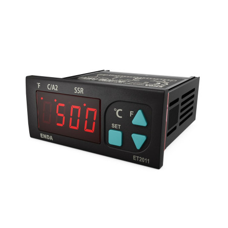 Enda ET2011-230-RT ,Ebat 77x35mm,Besleme 220vac,Sensör PT100,Çıkış KONTAK SSR,Termostat,Isı Kontrol