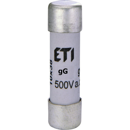 Eti CH10GG-2A ,Ebat 10x38mm,500vac 2-Amper,gG Yavaş,Kartuş Sigorta