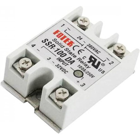Fotek SSR-100DA ,Güç 1-Faz 380vac 100 Amper,Kontrol 3v..30vdc,1-Faz,Dc-Ac,Solid State Röle