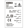 Gemo DZ481-230VAC ,Ebat 48x48mm,Besleme 110v..220vac,Kontak-2A1K,Zaman Röle