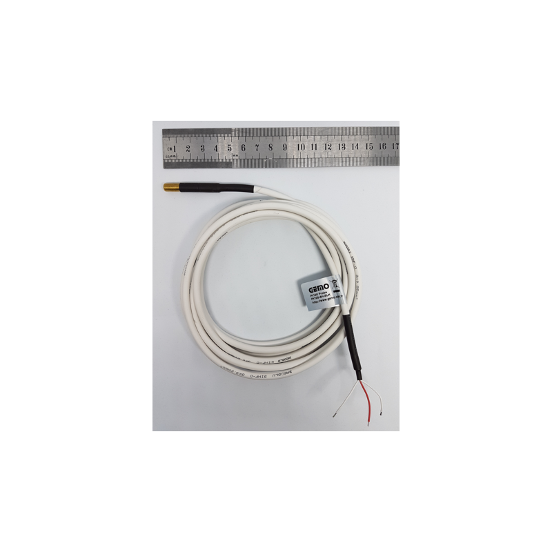 Gemo PT100-6H-SLK ,Çap 6mm,Boy 30cm,Kablo 1.5mt,Sensör PT100,Bayonet Isı Sensör