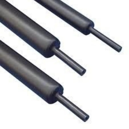 Gwest MAKARON-4.8 ,Çap 4.8 1.5mm,Siyah 1mt,Daralan Makaron