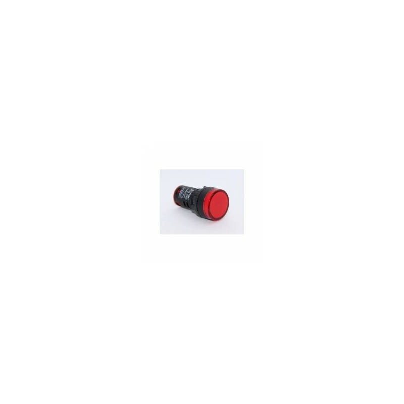 Gwest AD116-16C-24-KR 16-24V-K ,Montaj 16mm,Kırmızı-24vac dc,M16 Sinyal Lamba
