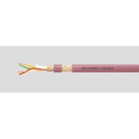 Helukabel PUR-4x0.34 ,Kesit 0.34mm ,4-Damar Çok Telli,Blendajlı Örgülü,CANBUS Kablo