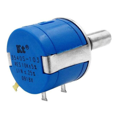 Kingtronics RKT-3540S-1-103-R ,Montaj 10mm,10k 3w,10-Tur Çok Tur,Potansiyometre