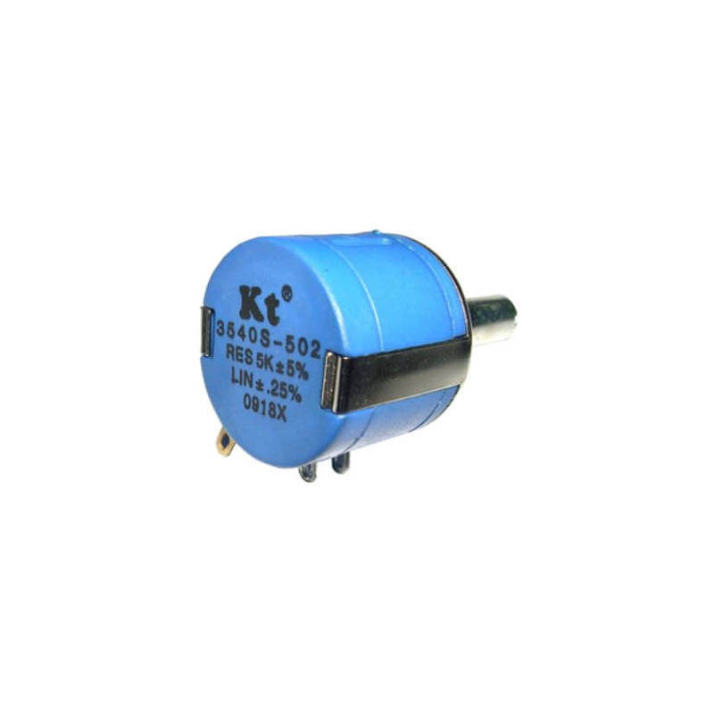 Kingtronics RKT-3590S-2-502 ,Montaj 10mm,5k 3w,10-Tur Çok Tur,Potansiyometre