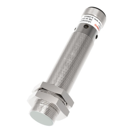 Lanbao LR12TAF04DPOY-E2 ,Ebat M12x55mm,Ölçüm 4mm,Çıkış PNP-NO,Besleme 10v..30vdc,Soket M12 4pin,Endüktif Metal Sensör
