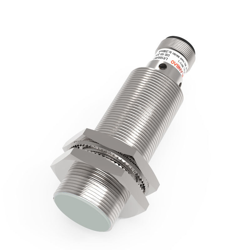 Lanbao LR18TBF05DPO-E2 ,Ebat M18x63mm,Ölçüm 5mm,Çıkış PNP-NO,Besleme 10v..30vdc,Soket M12 4pin,Endüktif Metal Sensör