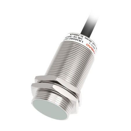 Lanbao LR30TBF10DPC ,Ebat M30x52mm,Ölçüm 10mm,Çıkış PNP-NC,Besleme 10v..30vdc,3-Kablo Endüktif Metal Sensör