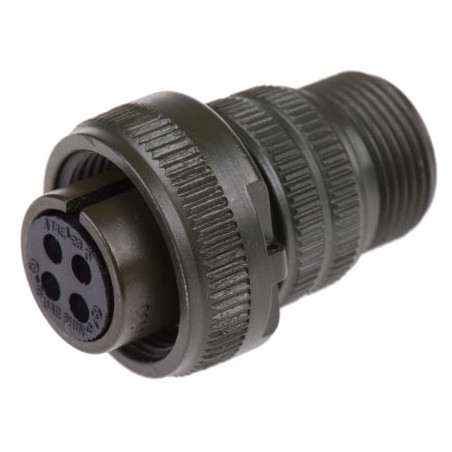 Maojwei MS3106-14S-2S ,Düz Seyyar,M22 4pin Dişi,Soket Konnektör