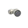 Maojwei MS3108-22-22S ,Açılı Seyyar,M32 4pin Dişi,Soket Konnektör