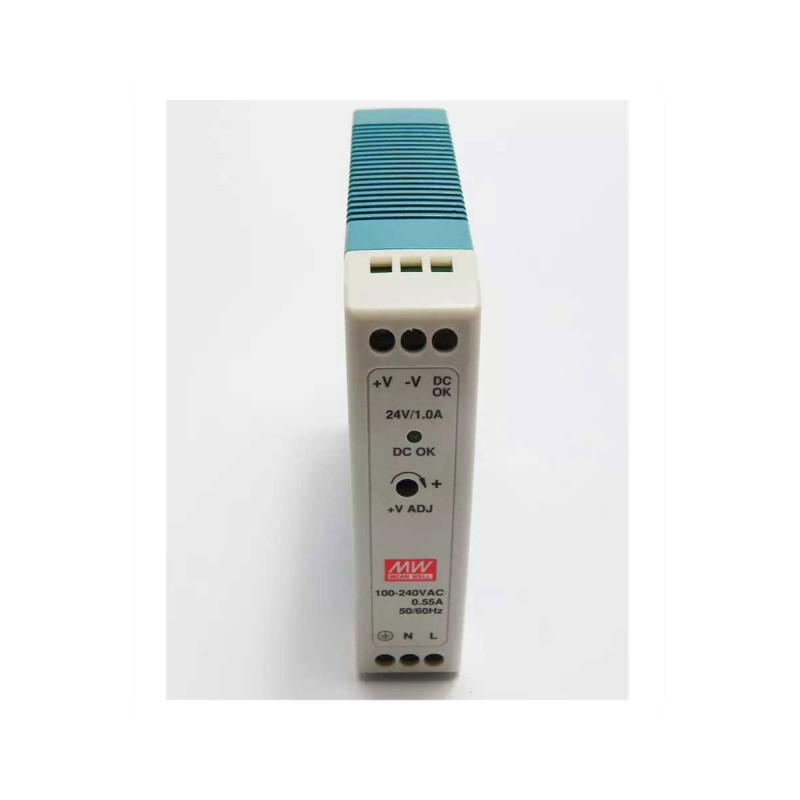 Meanwell MDR-20-24 ,Besleme 110v..220vac,Çıkış 24vdc 1 Amper,Güç 20w,Ray Tip,Smps,Güç Kaynağı