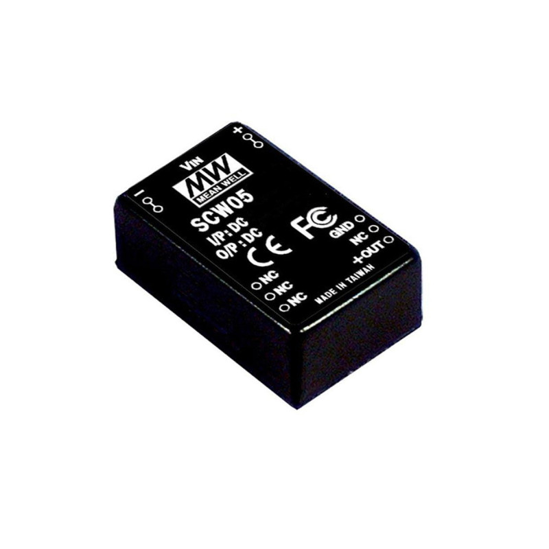 Meanwell SCW05B-15 ,18..36vdc,Çıkış 15vdc 400mA,Dc-Dc Konverter