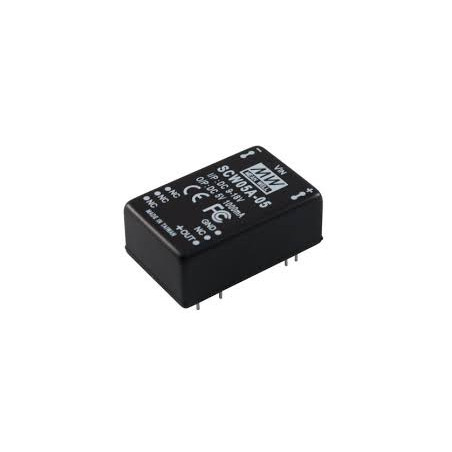 Meanwell SCW08A-05 ,Besleme 9..18vdc,Çıkış 5vdc 1.6 Amper,Dc-Dc Konverter