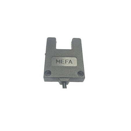 Mefa İF18-Y18-NK ,Ebat 41x38x8mm,Ölçüm 18mm,Çıkış NPN-NC,Besleme 10v..30vdc,3-Kablo 1mt,Çatal Optik İplik Sensör