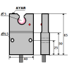 Mefa İPZ-Y5YA-PK ,Ebat 65x40x15mm,Ölçüm 5mm,Çıkış PNP-NC,Ayarlı,Besleme 10v..30vdc,3-Kablo 2mt,İplik Sensör