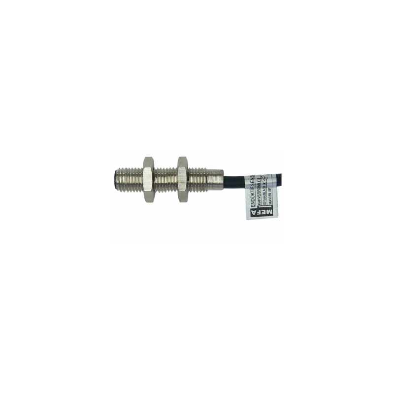 Mefa MM-S8-YK ,Ebat M8x38mm,Ölçüm 5..20mm,Besleme 24v..220vac dc,Çıkış AC DC-NC,2-Kablo 2mt,Manyetik Sensör