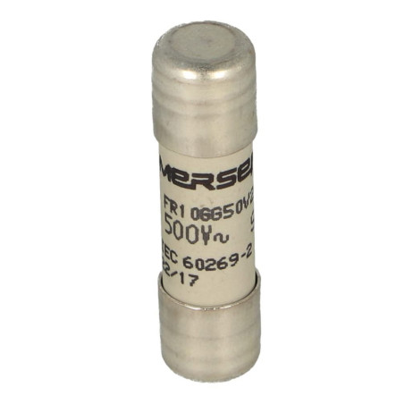 Mersen FR10GG50V20 ,Ebat 10x38mm,20 Amper,gG Yavaş,Kartuş Sigorta