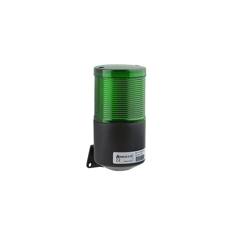 Mucco SNT-K7013-C1-2 ,Yeşil-12-24Vac dc,120dB,Çakar,Tepe Lamba