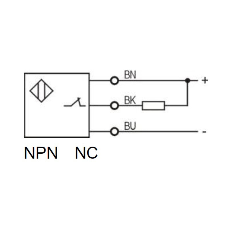 Omron E2B-M12KS04-WP-C2 ,Ebat M12x45mm,Ölçüm 4mm,Çıkış NPN-NC,Besleme 10v..30vdc,3-Kablo,Endüktif Metal Sensör
