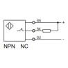 Omron E2B-M12KS04-WP-C2 ,Ebat M12x45mm,Ölçüm 4mm,Çıkış NPN-NC,Besleme 10v..30vdc,3-Kablo,Endüktif Metal Sensör