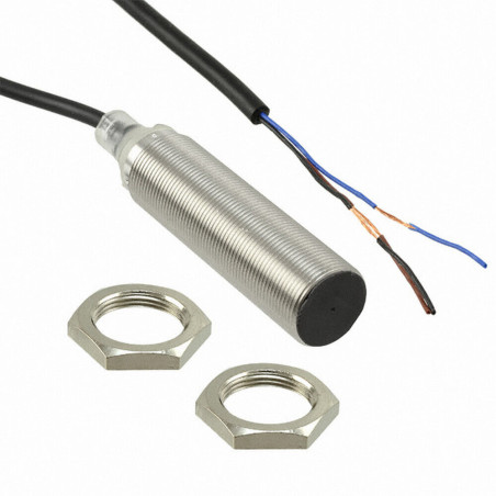 Omron E2B-M18LS08-WP-C2 ,EbatM18x45mm,Ölçüm 8mm,Çıkış NPN-NC,Besleme 10v..30vdc,3-Kablo 2mt,Endüktif Metal Sensör