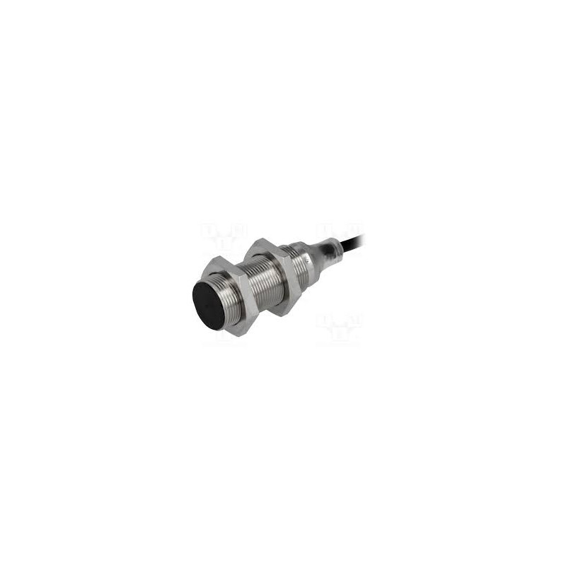Omron E2B-M18LS08-WP-C1 ,Ebat M18x45mm,Ölçüm 8mm,Çıkış NPN-NO,Besleme 10v..30vdc,3-Kablo,Endüktif Metal Sensör