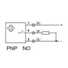 Omron E2B-S08KN04-WP-B1 ,Ebat M8x42mm,Ölçüm 4mm,Çıkış PNP-NO,Besleme 10v..30vdc,3-Kablo,Endüktif Metal Sensör