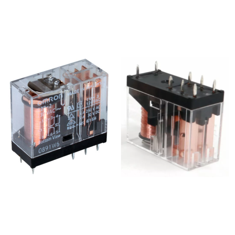 Omron G2R-2-AC230,Bobin 220vac,Kontak 2A2K 5 Amper,İnce-8pin,Röle