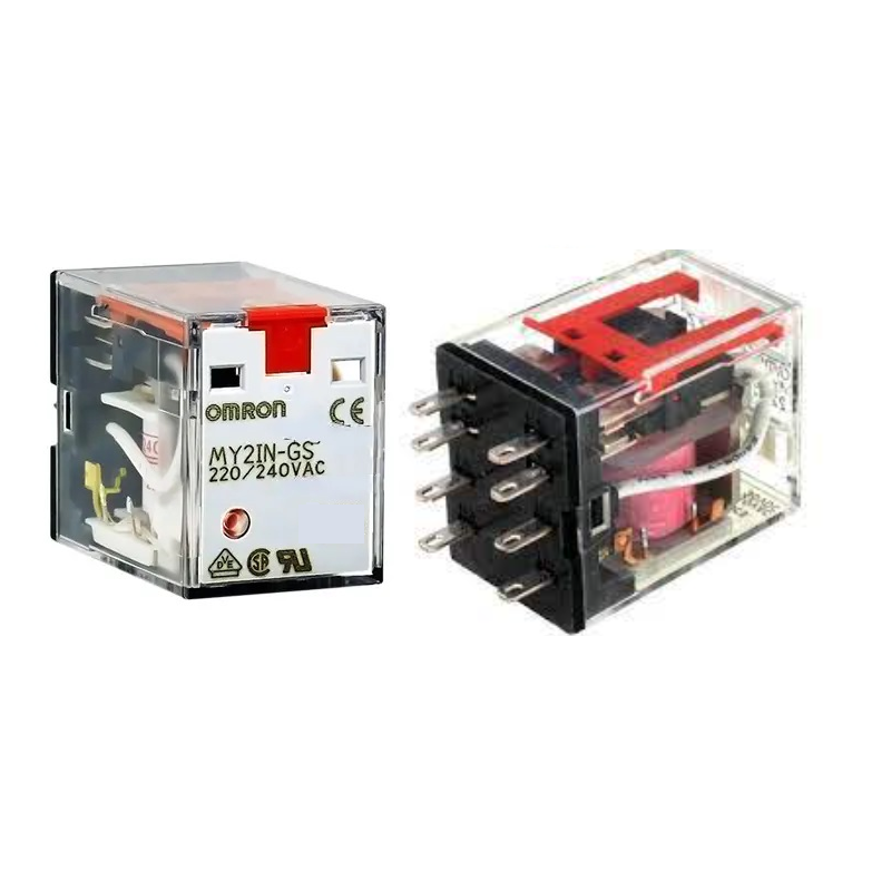Omron MY2IN-GS-R AC220 ,Bobin 220vac,Kontak 2A2K 7 Amper,Led,Kalın-8pin,Röle