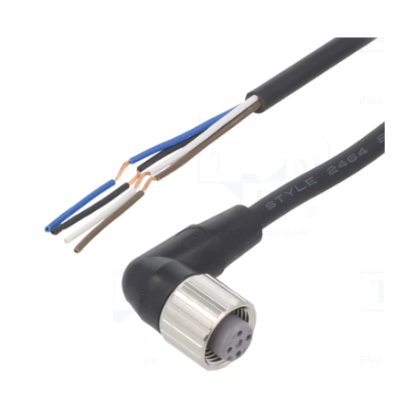 Omron XS2F-LM12PVC4A10M ,Soket Açılı M12 4pin,4-Kablo 10mt,Pvc Sensör Kablo