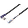 Omron XS3F-LM8PVC4A5M ,Soket Açılı M8 4pin,4-Kablo 5mt,Pvc Sensör Kablo