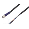 Omron XS3F-LM8PVC4S5M ,Soket Düz M8 4pin,4-Kablo 5mt,Pvc-Sensör Kablo