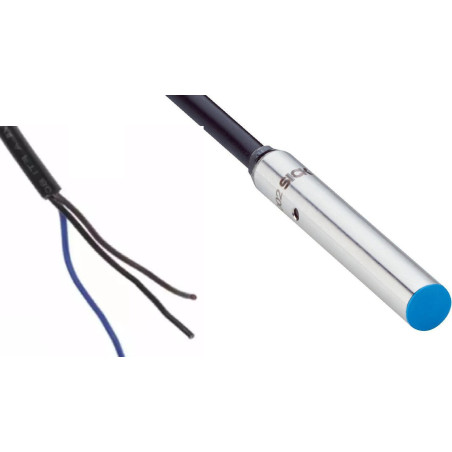 Sick IH06-02BPS-VWK 6025874 ,Ebat M12x36mm,Ölçüm 2mm,Çıkış PNP-NO,3-Kablo,Endüktif Metal Sensör