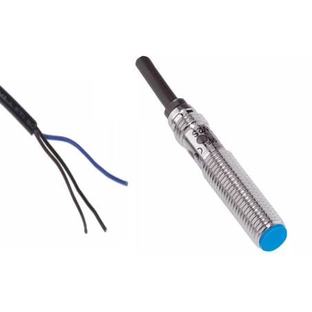 Sick IME08-02BPSZW2K 1040871 ,Ebat M8x43mm,Ölçüm 2mm,Çıkış PNP-NO,Besleme 10v..30vdc,3-Kablo,Endüktif Metal Sensör