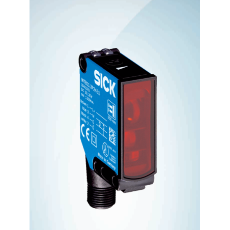 Sick WTB11-2P2461 1044442 ,Ebat 48x12x16mm,Ölçüm 110cm,Çıkış PNP-NO NC,Besleme 10v..30vdc,Soket M12 4pin,Cisim Fotosel