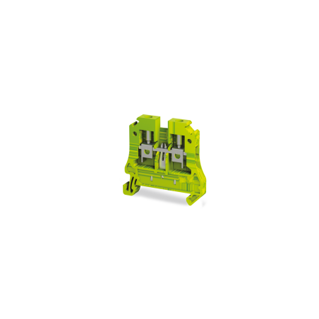 Tbloc NTT2.5E-SY ,Renk SarıYeşil,Kesit 2.5mm ,Vidalı Ray Toprak Klemens