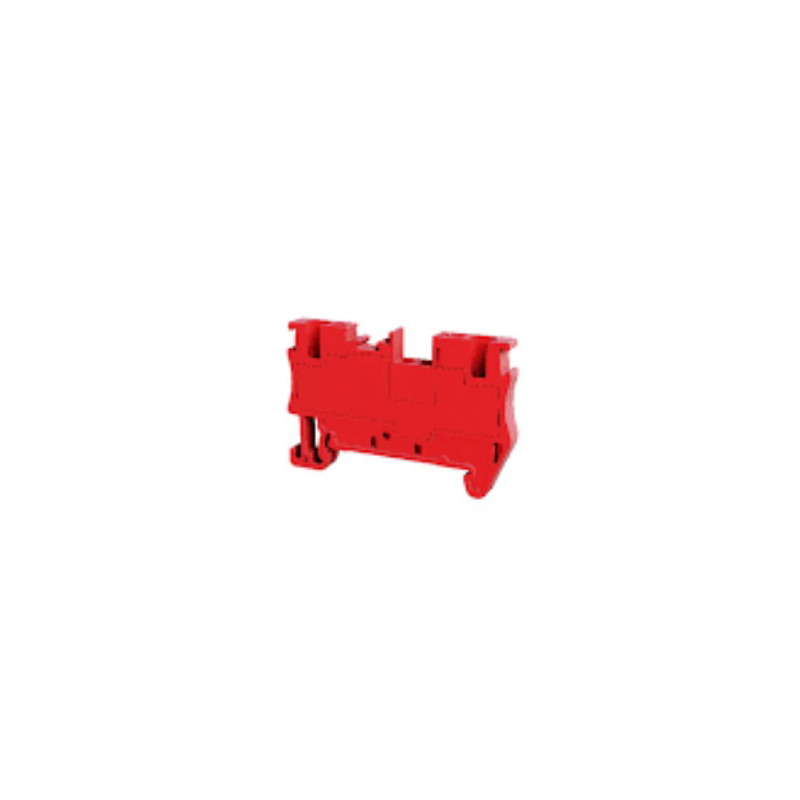 Tbloc PFT2.5-KR ,Renk Kırmızı,Kesit 2.5mm ,Baskılı Ray Klemens