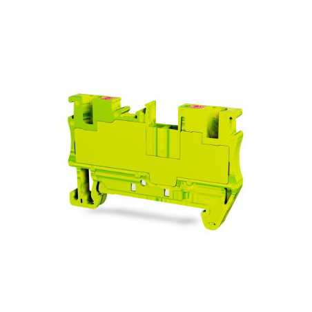 Tbloc PFT2.5-SR ,Renk Sarı,Kesit 2.5mm ,Baskılı Ray Klemens