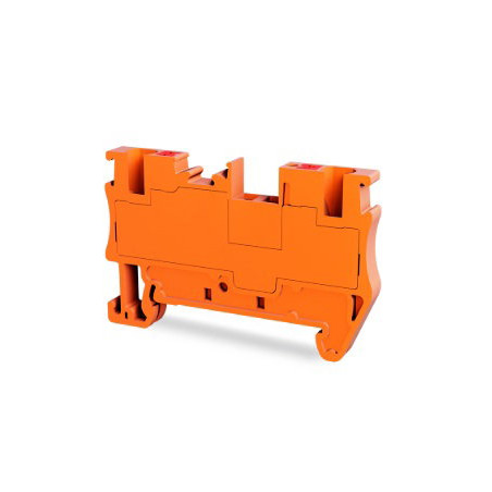 Tbloc PFT2.5-TR ,Renk Turuncu,Kesit 2.5mm ,Baskılı Ray Klemens