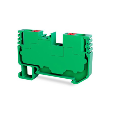 Tbloc PFT2.5-YŞ ,Renk Yeşil,Kesit 2.5mm ,Baskılı Ray Klemens