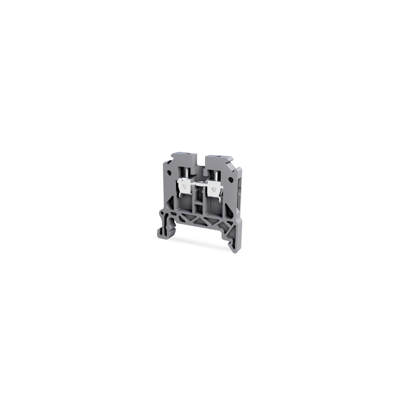 Tbloc TBL2.5-GR ,Renk Gri,Kesit 2.5mm ,Vidalı Ray Klemens