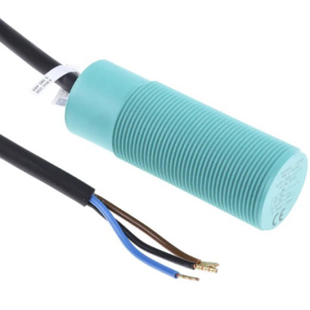 PepperlFuchs NBB5-18GK50-E2 ,Ebat M18x52mm,Ölçüm 5mm,Çıkış PNP-NO,Besleme 10v..30vdc,3-Kablo,Endüktif Metal Sensör