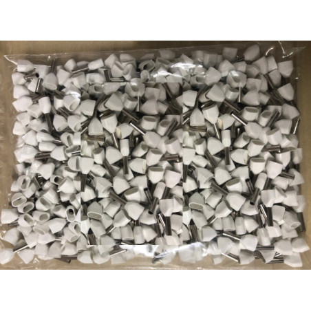 Gwest CYF-0.50 ,Kablo 2x0.50mm ,Renk Beyaz, 1000-adet,Kablo Yüksük