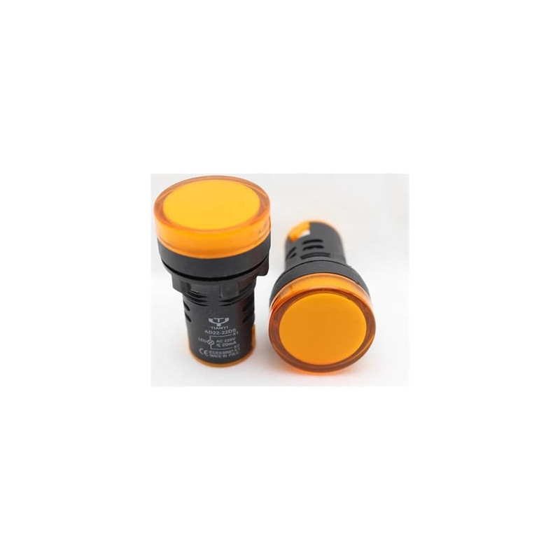 Oag AD22-DS Y ,Montaj 22mm,Sarı-220v,M22 Sinyal Lamba