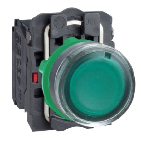 Schneider XB5AW33M5 ,Montaj 22mm,Kontak-1A1K,Yeşil-220v Yaylı,M22 Buton